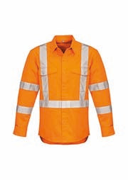 Syzmik Mens Hi Vis X Back Taped Shirt