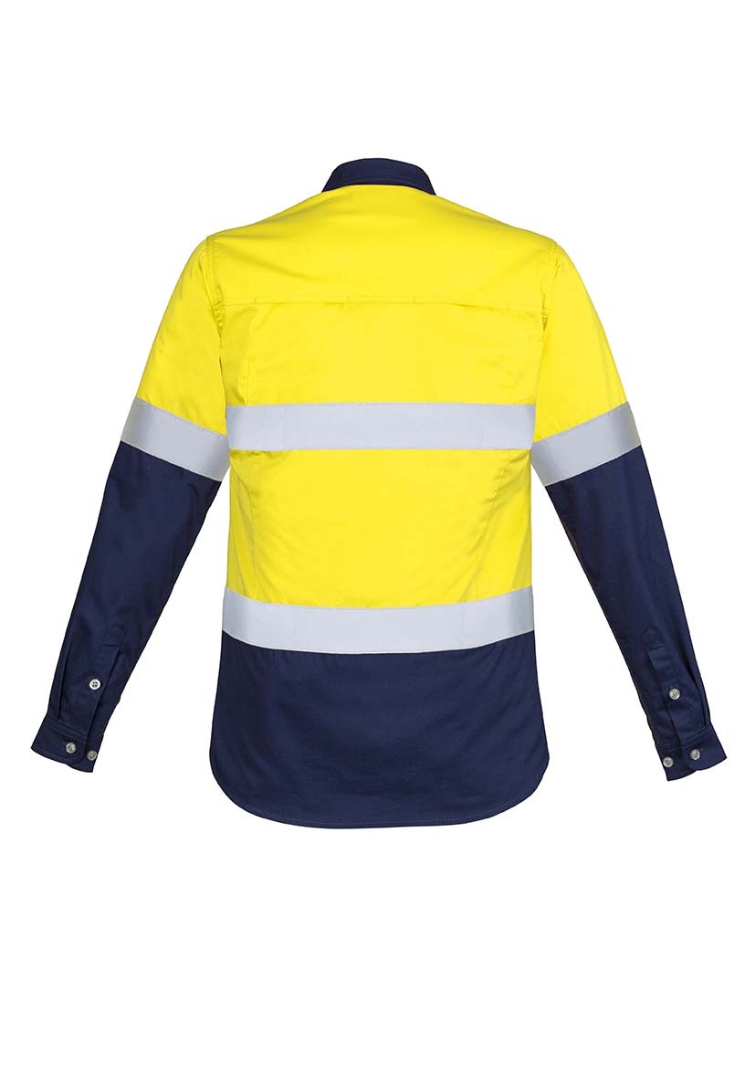 Syzmik Womens Hi Vis Spliced Industrial Shirt Hoop Taped