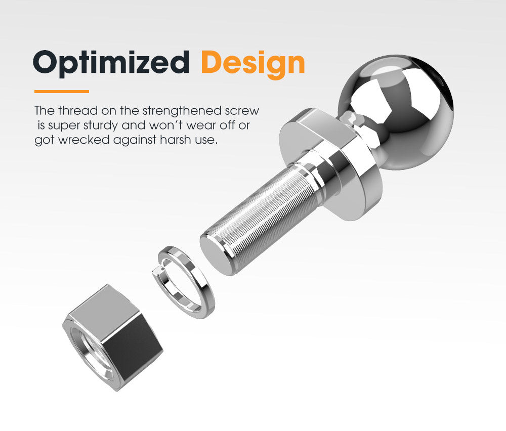 SAN HIMA Adjustable Towbar drop Tow Bar Ball Mount Tongue 2" Hitch Trailer 6000LBS 4WD Car