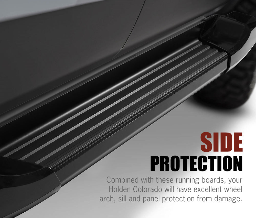 SAN HIMA Pair Side Steps Running Boards For Holden Colorado Single Cab 2012 - 2020