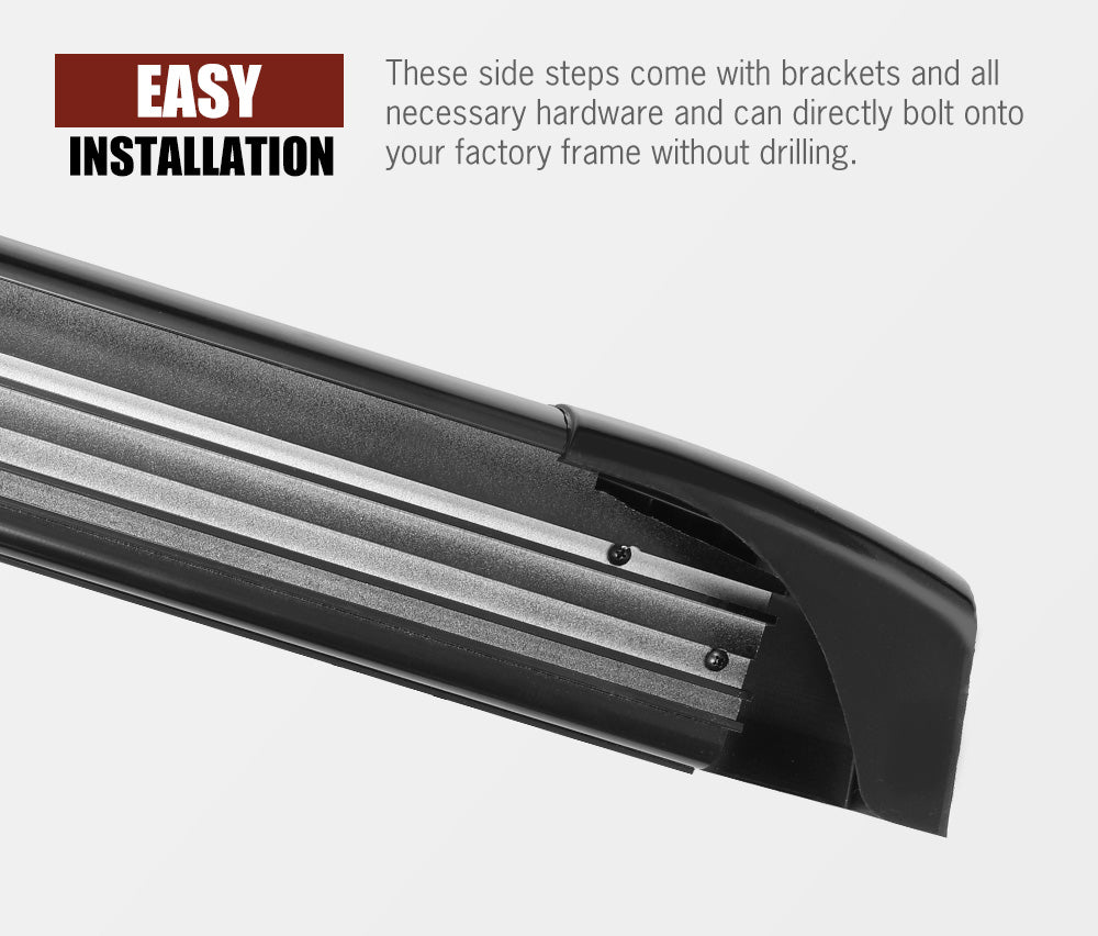 SAN HIMA Pair Side Steps Running Boards For Holden Colorado Single Cab 2012 - 2020