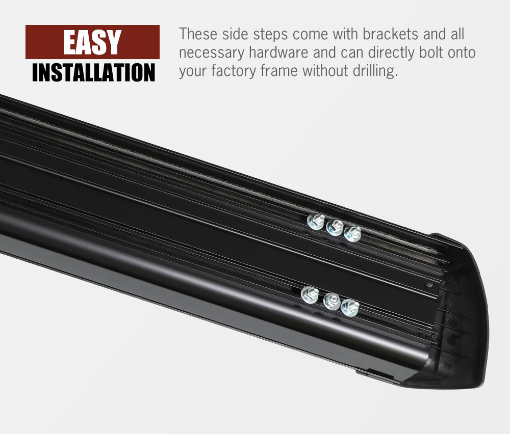 SAN HIMA Side Steps for Mitsubishi Triton MQ 2015 - On Dual Cab