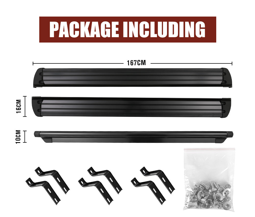 SAN HIMA Side Steps for Mitsubishi Triton MQ 2015 - On Dual Cab