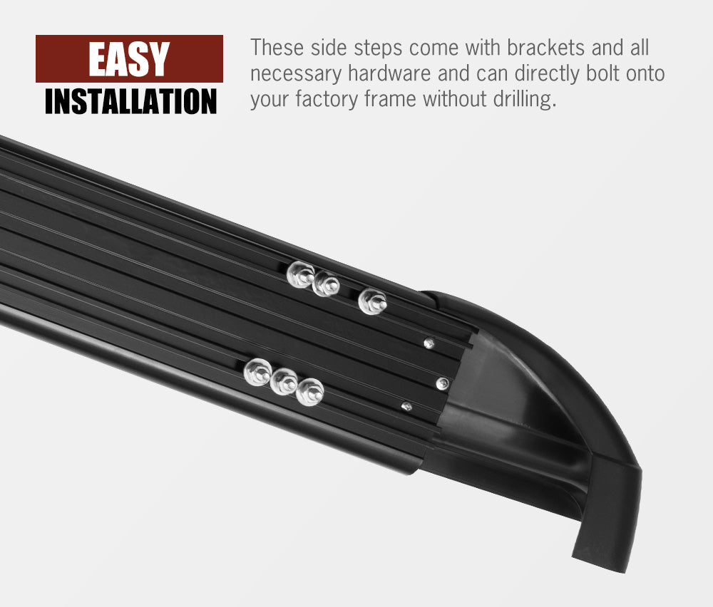SAN HIMA Side Steps for Nissan Navara NP300 2014 - Current Dual Cab