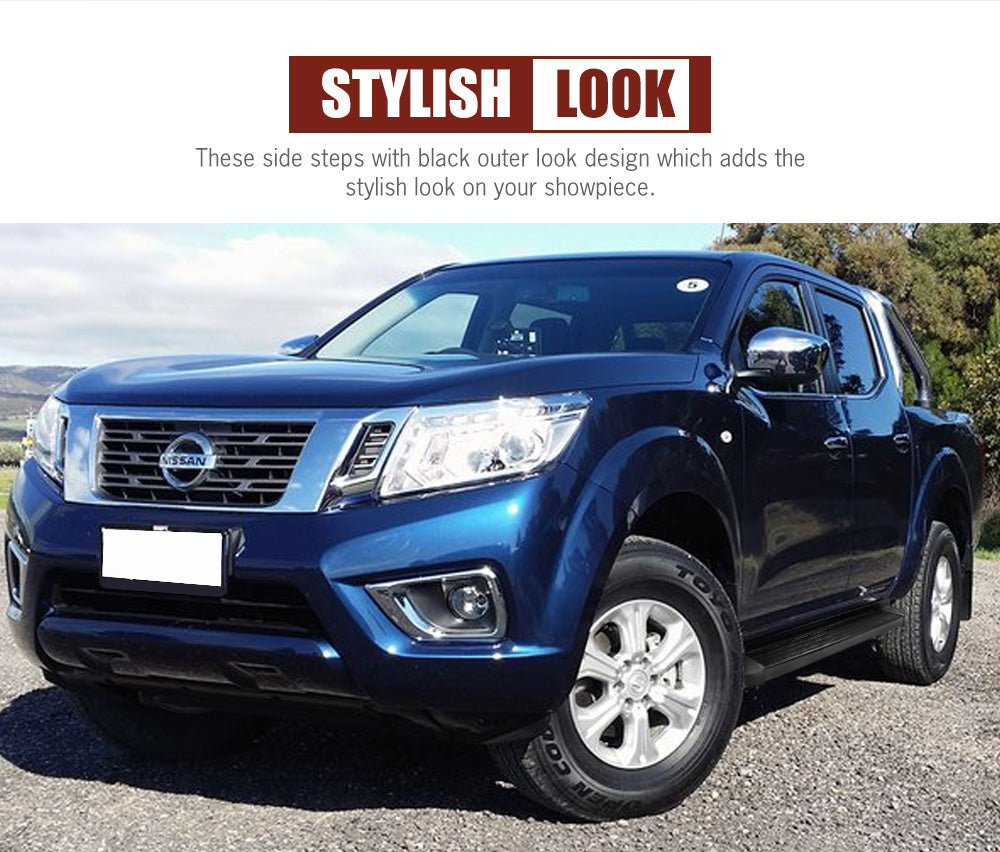 SAN HIMA Side Steps for Nissan Navara NP300 2014 - Current Dual Cab