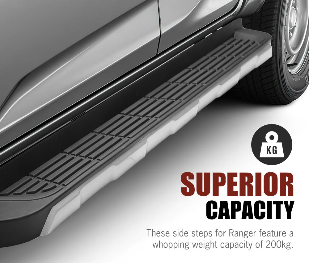 SAN HIMA Side Steps for Ford Ranger 2012-ON Wildtrak Raptor Dual Cab