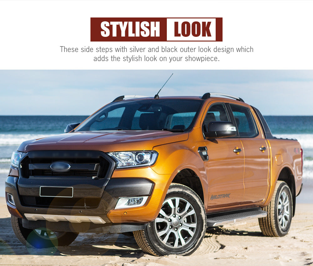 SAN HIMA Side Steps for Ford Ranger 2012-ON Wildtrak Raptor Dual Cab