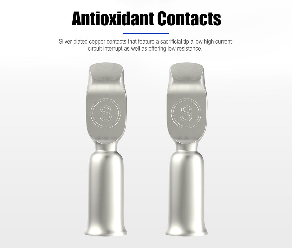 ATEM POWER 50Pcs Anderson Style Plug Connectors 50AMP 12-24V 6AWG