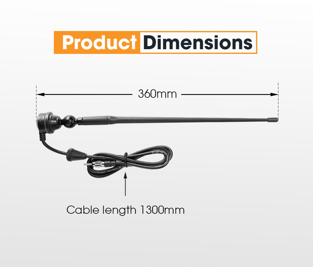 SAN HIMA Uhf Radio Antenna Black Rubber Duck AM/FM