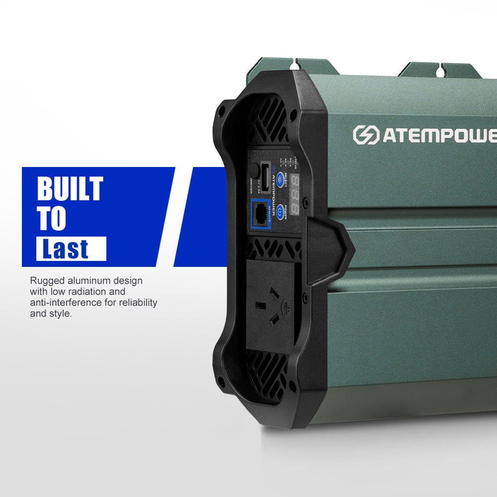 Atem Power 1500W/2900W Pure Sine Wave Inverter 12V to 240V Remote Control Boat