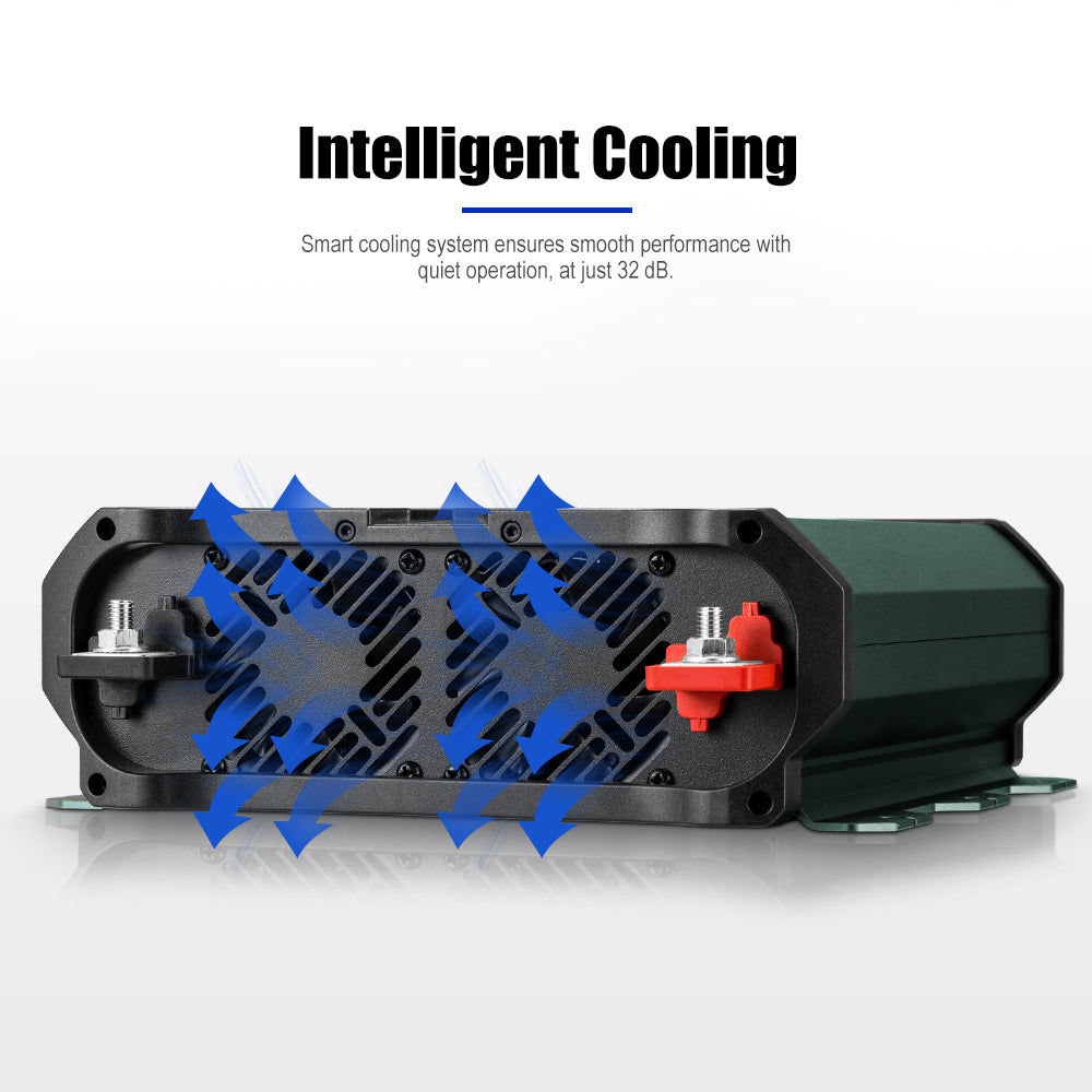 Atem Power 2500W/4900W Pure Sine Wave Inverter 12V to 240V Remote Control Boat