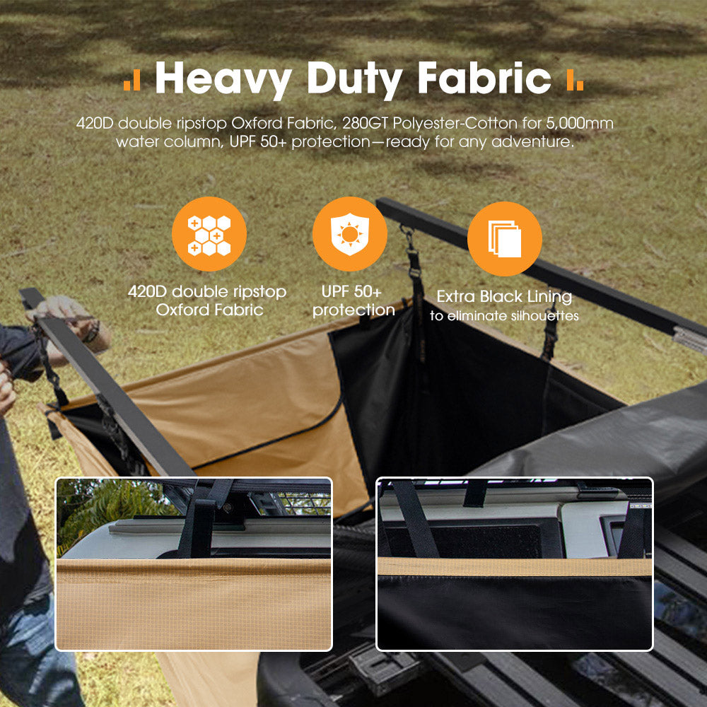 SAN HIMA Camping Shower Tent Awning Fold-Out Instant Ensuite Change Room