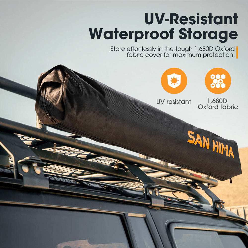 San Hima Shower Tent Awning Fold-Out Instant Ensuite Built-in LED Camping Change