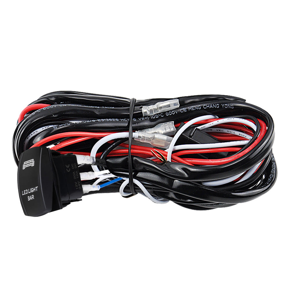 LIGHTFOX 2 Way 12V DC Wiring Loom Harness Kit