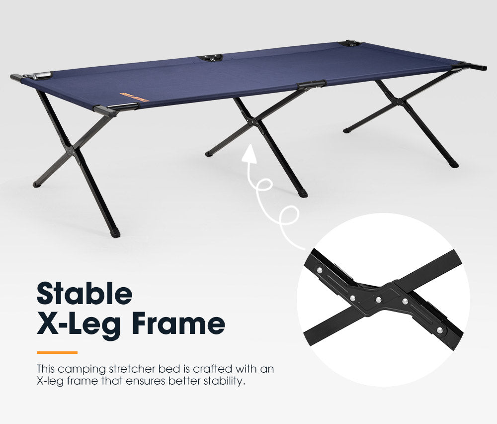 SAN HIMA Folding Camping Bed Stretcher Portable Light Weight With Carry Bag 4WD