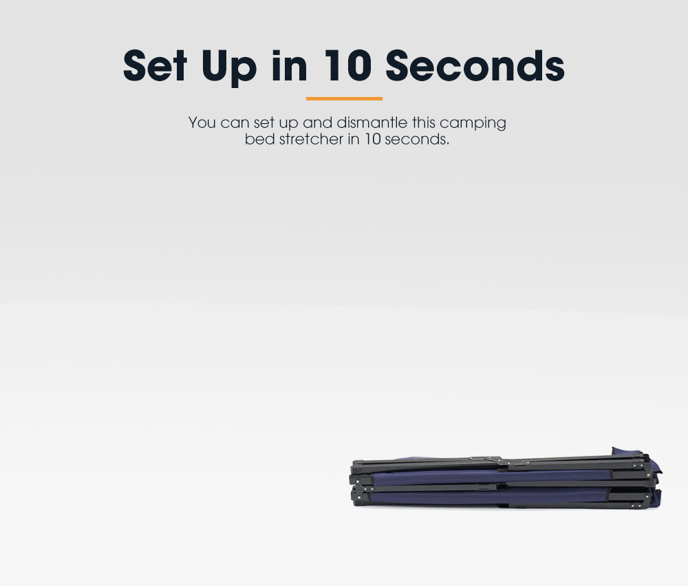 SAN HIMA Folding Camping Bed Stretcher Portable Light Weight With Carry Bag 4WD