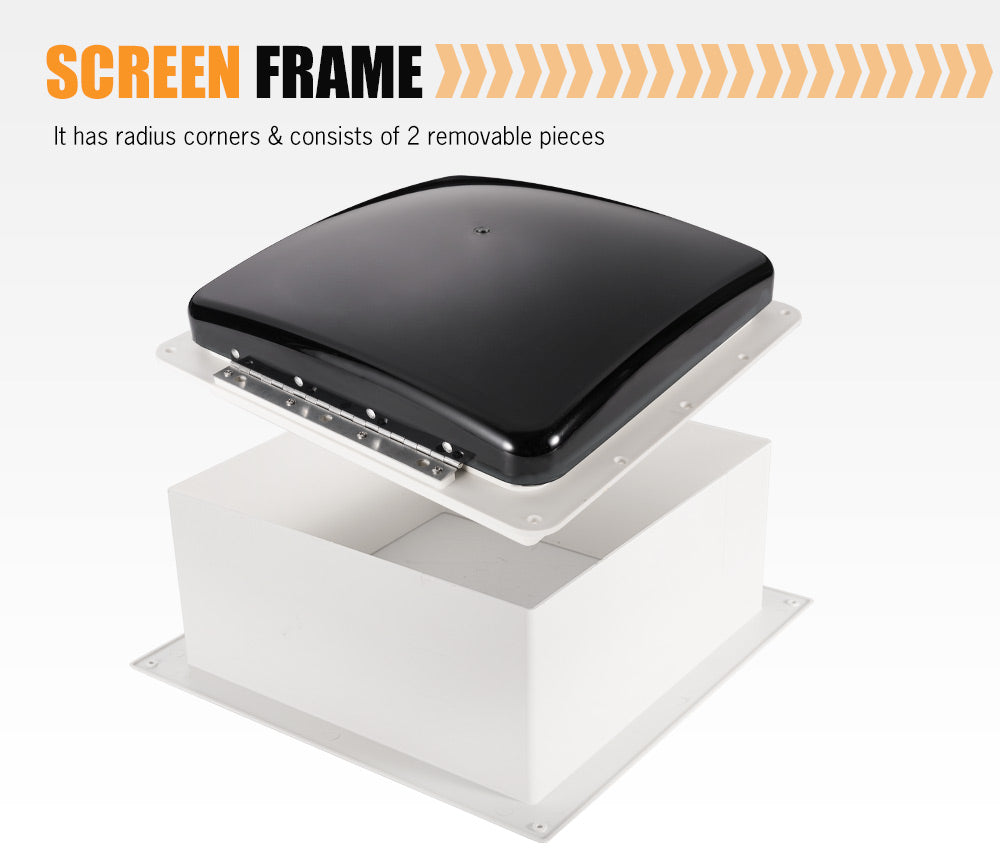 SAN HIMA Caravan Roof Vent Hatch & 3 Speed Pop-Up Fan 12V