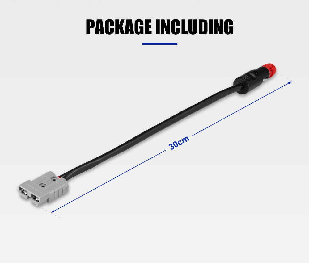 Atem Power 50A Anderson Style Plug To Cigarette Plug Socket Adapter Cable Lead