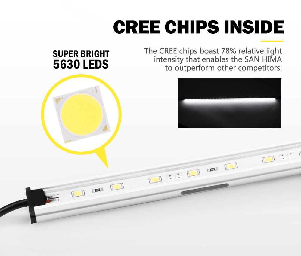 ATEM POWER 4x Camping LED Light Strip Bar Aluminium Waterproof Tent Boat Caravan 4x4 12V