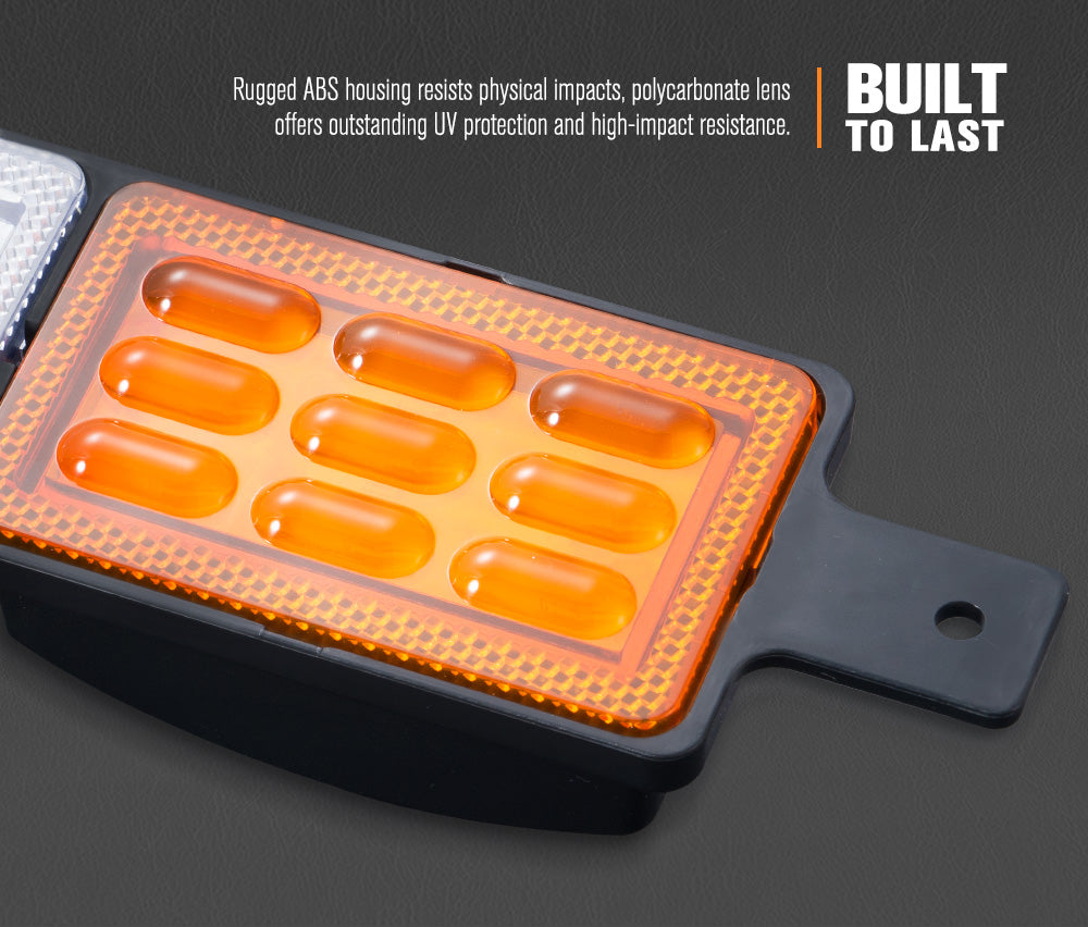 Lightfox 2x LED Bullbar Indicator Light Front Park DRL Sealed Submersible ARB