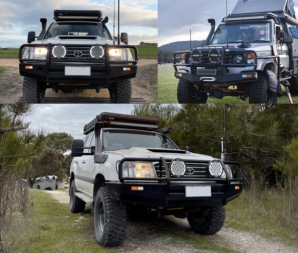 Lightfox 2x LED Bullbar Indicator Light Front Park DRL Sealed Submersible ARB