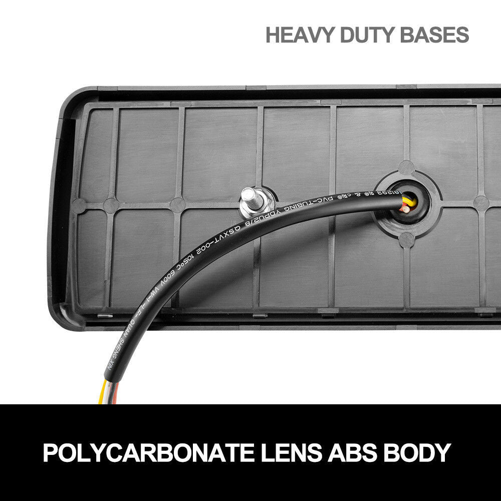 Pair LED Tail Lights Stop Indicator Reverse Lamp 12V Trailer Truck Ute 120LED