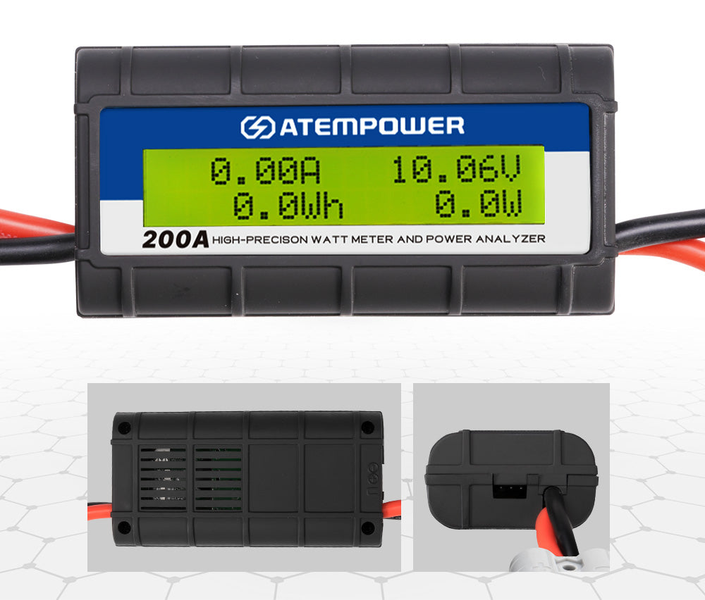 ATEM POWER 200AMP 12V Digital Volt Watt Meter