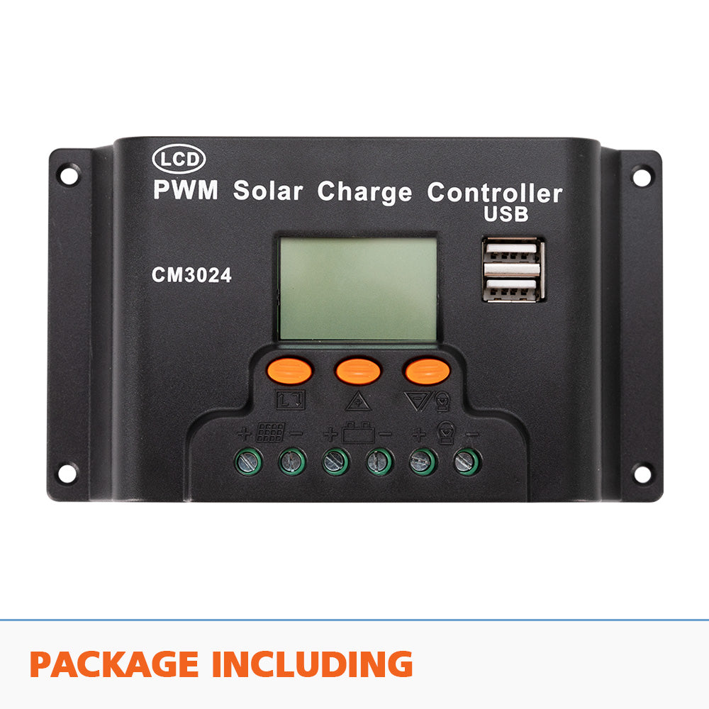 ATEM POWER 30A 12V/24V PWM Solar Charger Controller