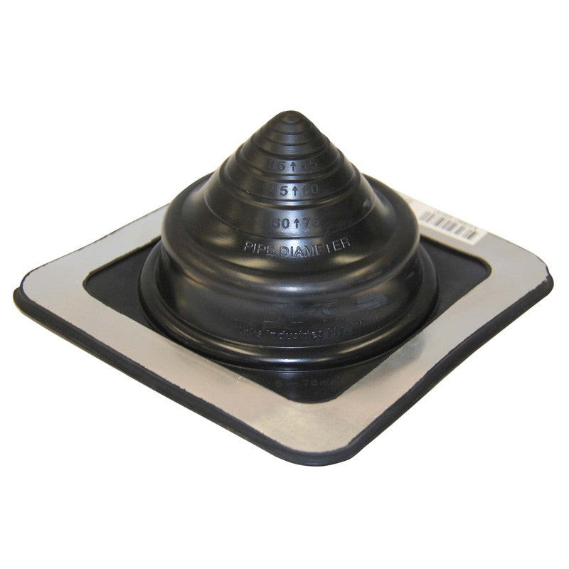 Flashing #3, 5-127mm Pipe 221 x 221mm Base, Black Combo
