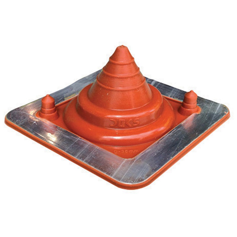 Flashing #0, 0-35mm Pipe 100 x 100mm Base, Black Premium