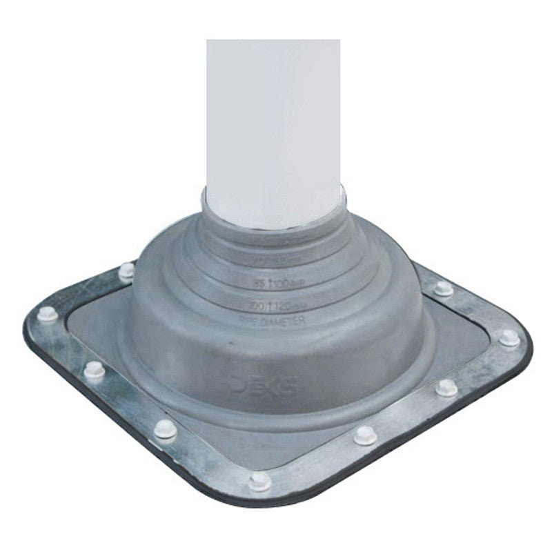 Flashing #0, 0-35mm Pipe 100 x 100mm Base, Grey Premium