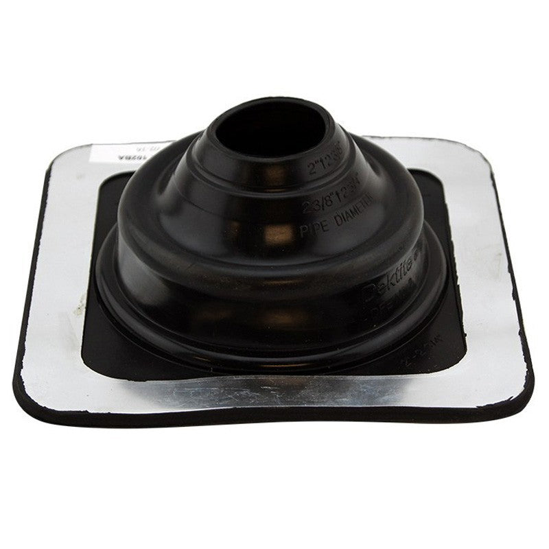 Flashing #2A, 50-70mm Pipe 178 x 178mm Base, Black Premium