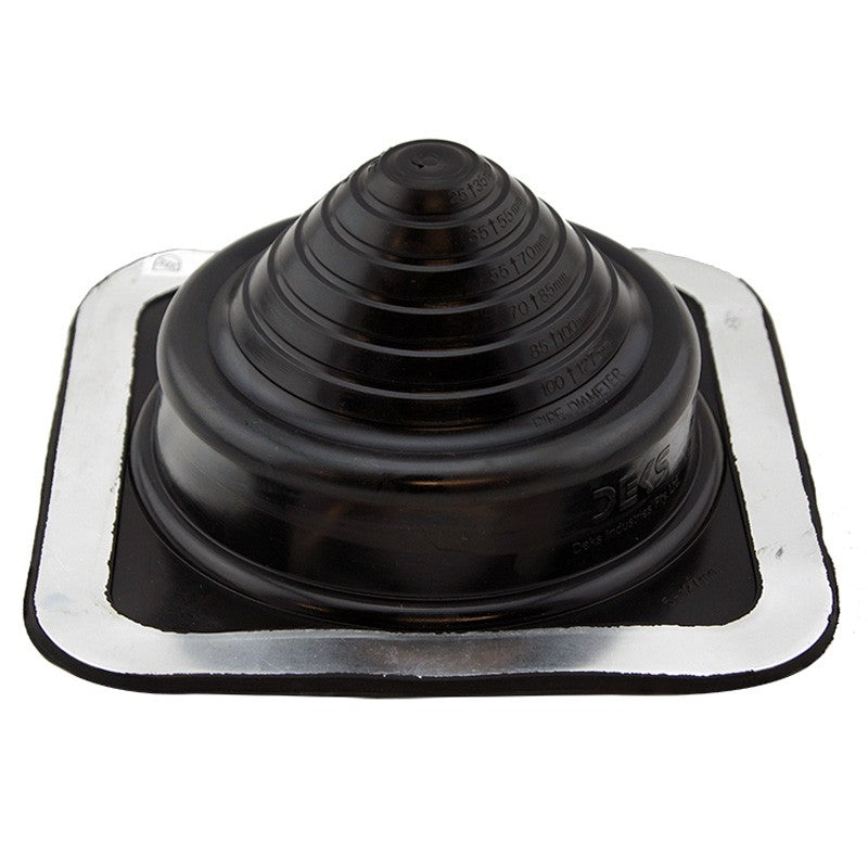 Flashing #3, 5-127mm Pipe 221 x 221mm Base, Black Premium