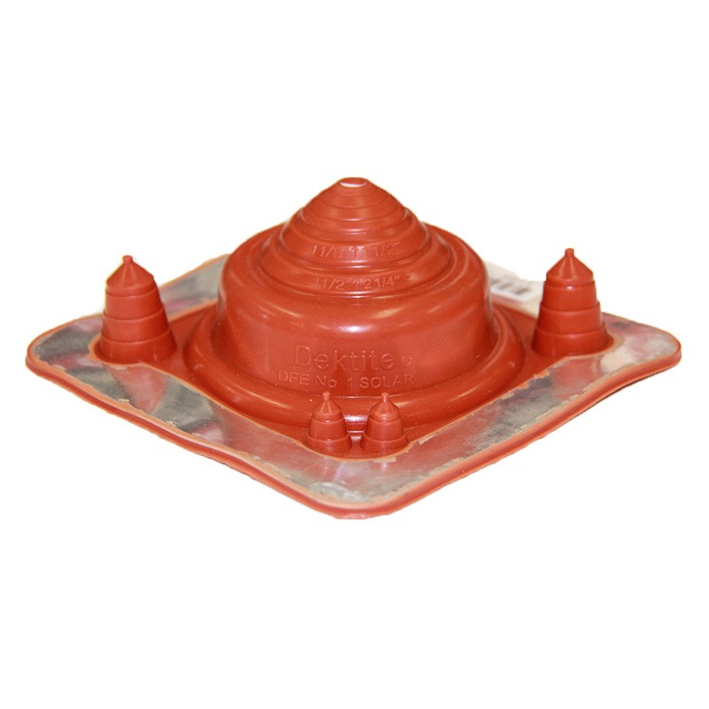 Flashing #1, Solar 5-55mm Pipe 139 x 139mm Base, Red Premium