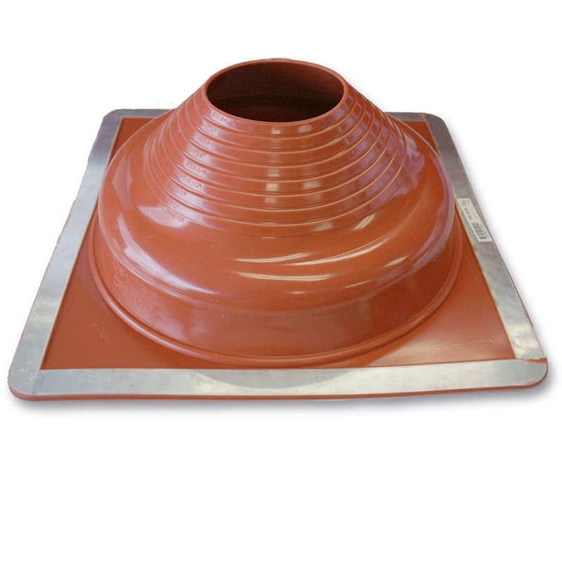 Flashing #7, 150-300mm Pipe 456 x 456mm Base, Red Premium