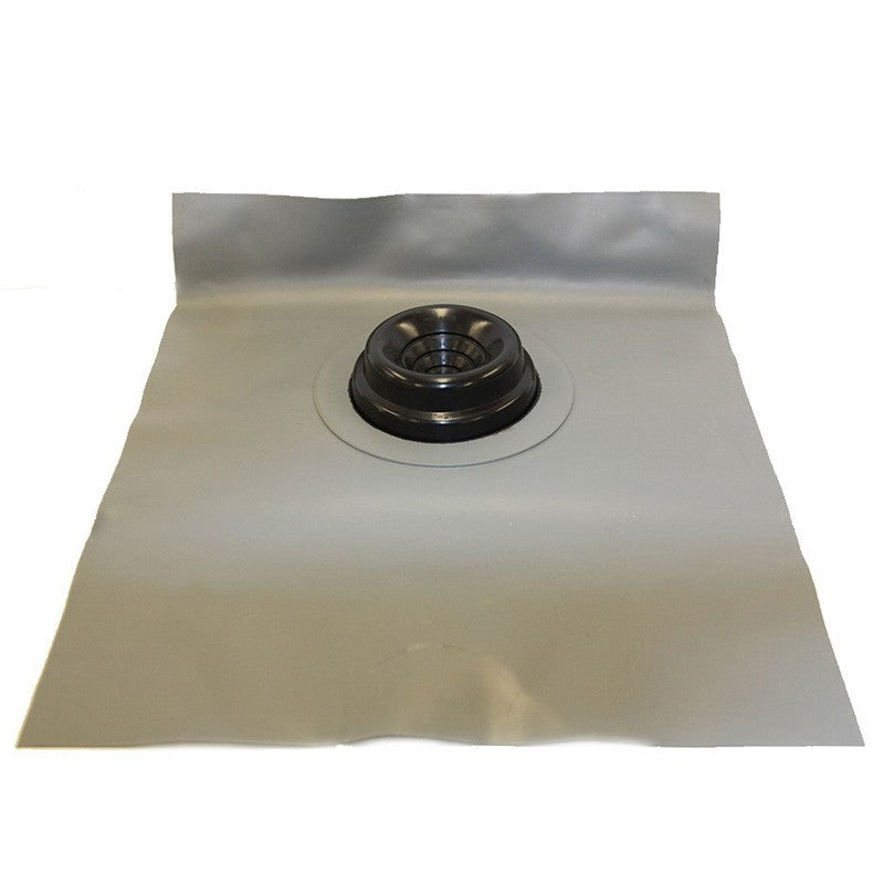 Flashing, 12-70mm Pipe 410 x 490mm Base, Black Nu-Lead