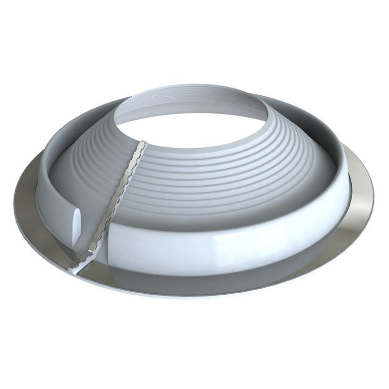 Flashing, 20-70mm Pipe 160mm OD Base, Grey Retrofit