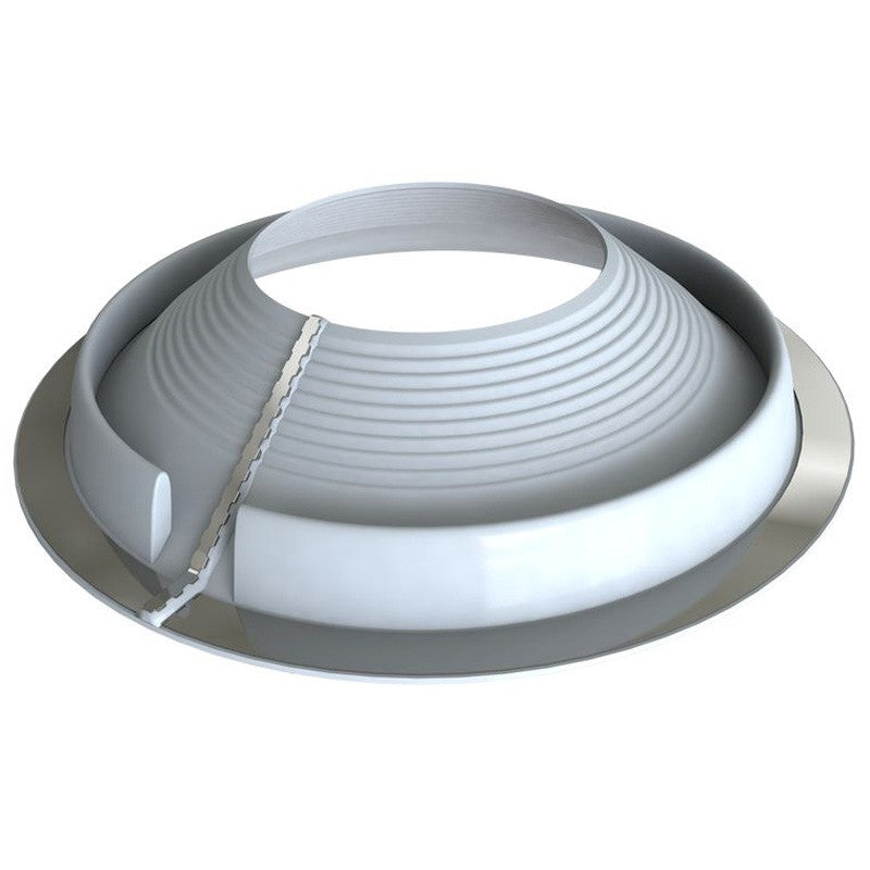 Flashing, 50-190mm Pipe 273mm OD Base, Grey Retrofit