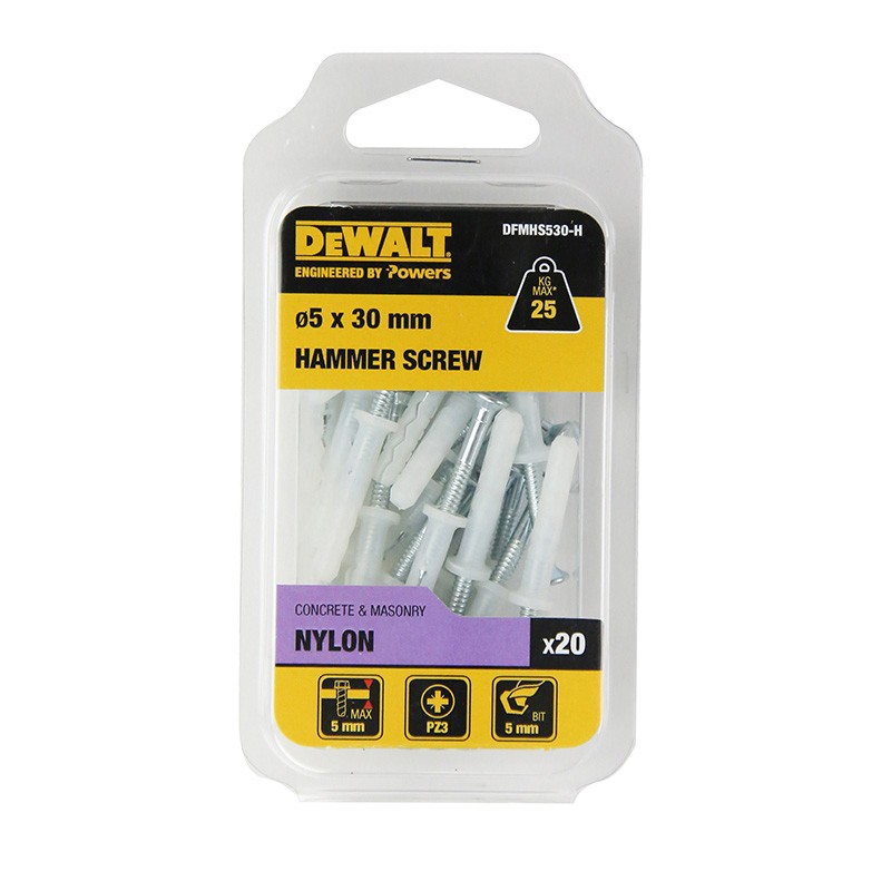 DEWALT Hammer Screw NY/ZY MNA 5X30mm (Pack of 20)