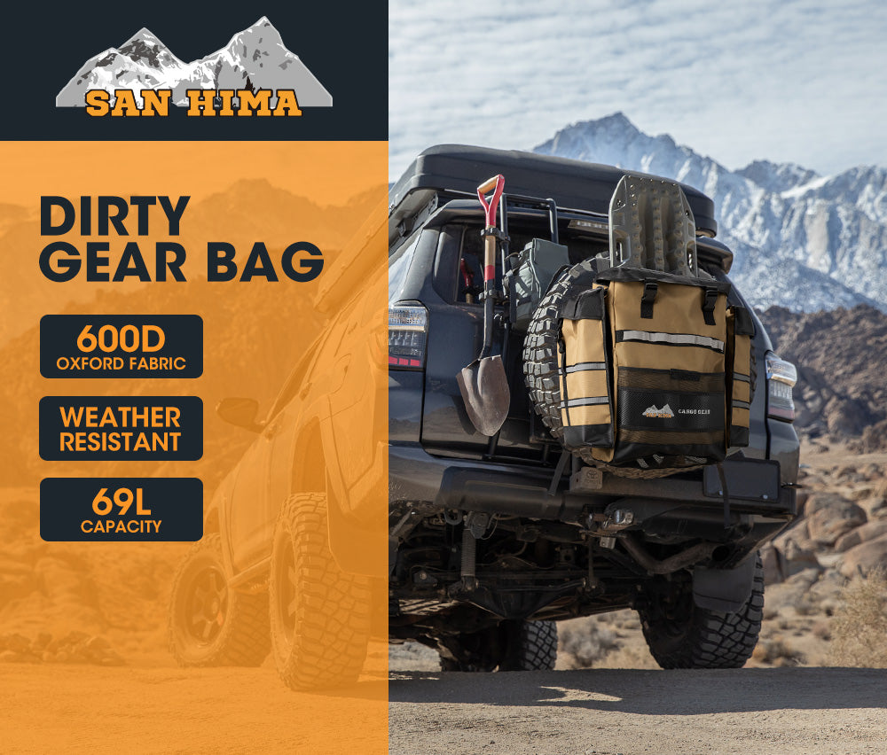 SAN HIMA Spare Wheel Rubbish Bag 69L Dirty Gear Bag Bin Car Rear Tire Trash Bag
