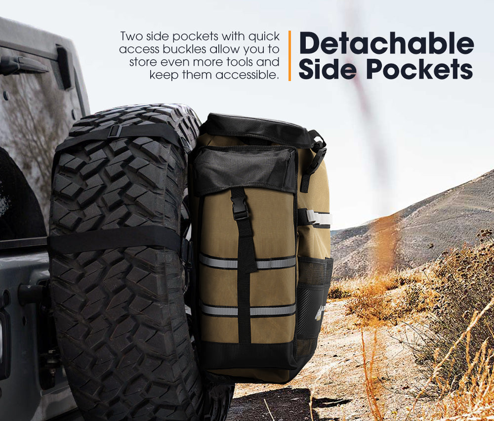 SAN HIMA Spare Wheel Rubbish Bag 69L Dirty Gear Bag Bin Car Rear Tire Trash Bag