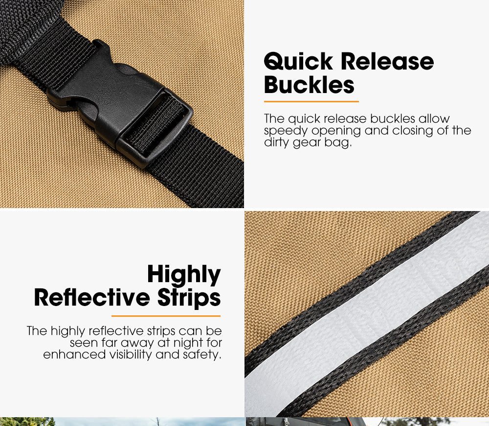 SAN HIMA Spare Wheel Rubbish Bag 69L Dirty Gear Bag Bin Car Rear Tire Trash Bag