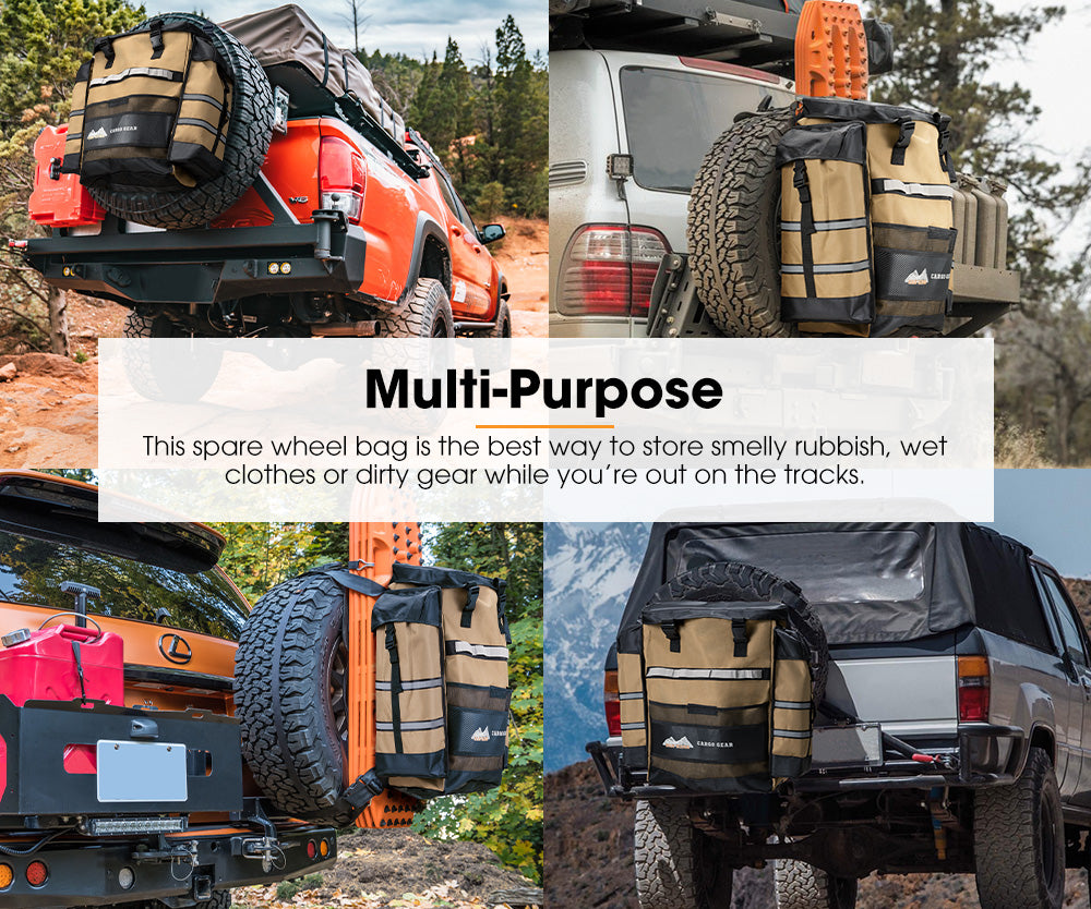 SAN HIMA Spare Wheel Rubbish Bag 69L Dirty Gear Bag Bin Car Rear Tire Trash Bag