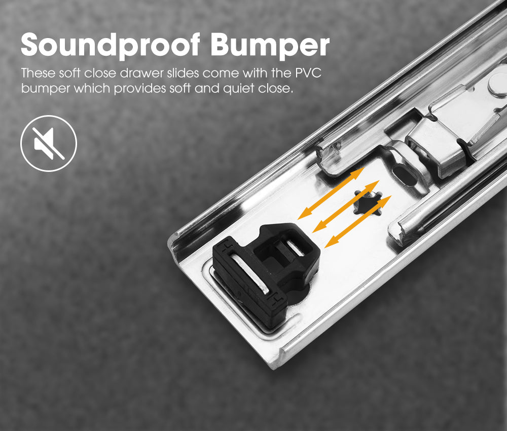 125kg Locking Drawer Slides / Runners 356mm to 1016mm 4wd Trailer Fridge Draw