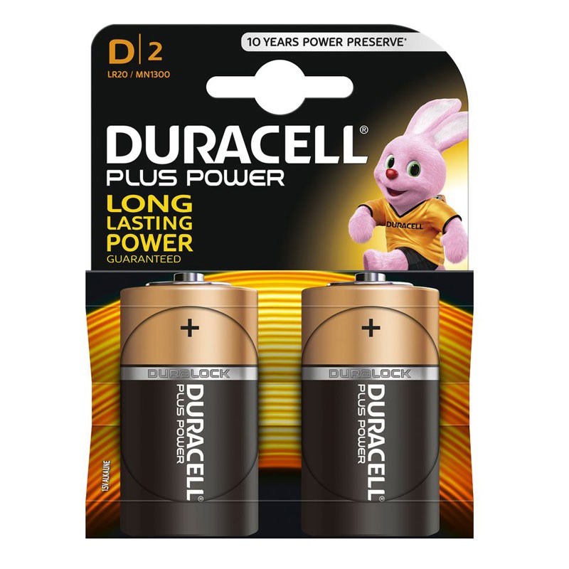 Duracell Battery, 1.5V D Alkaline Bulk Pack of 12
