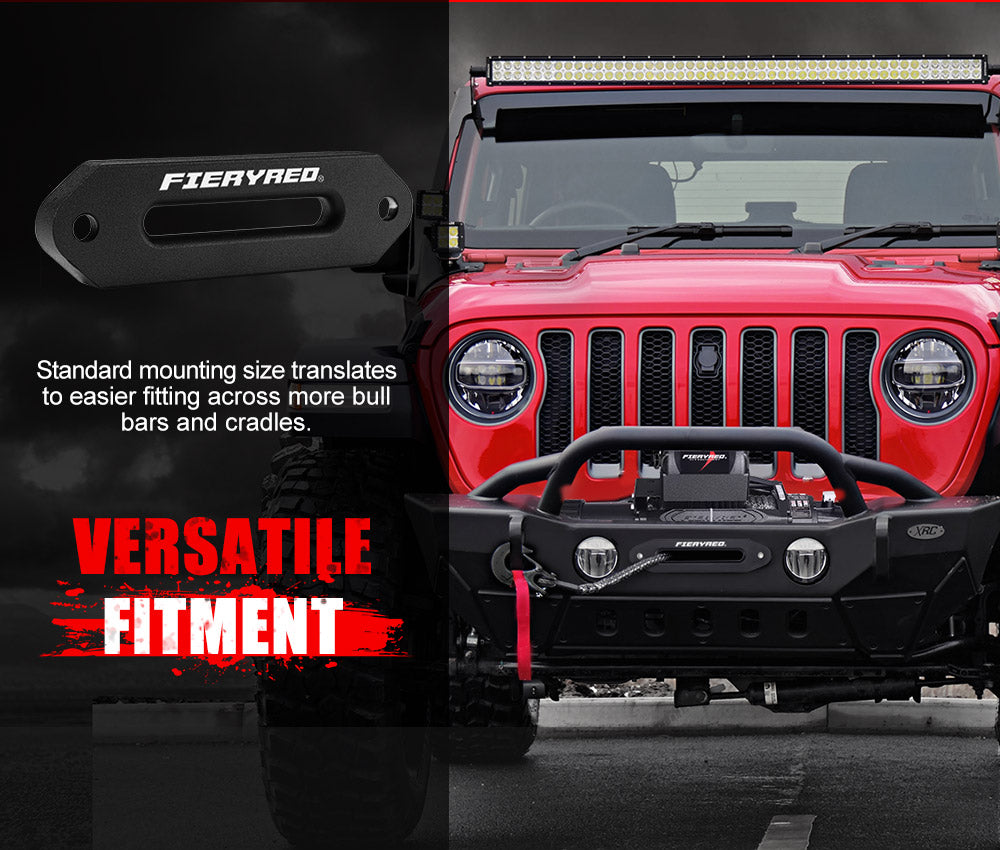 FIERYRED 12V 13000LBS Wireless Electric Winch Synthetic Rope