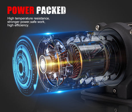 FIERYRED 12V 14500LBS Wireless Electric Winch Steel Cable + Switch