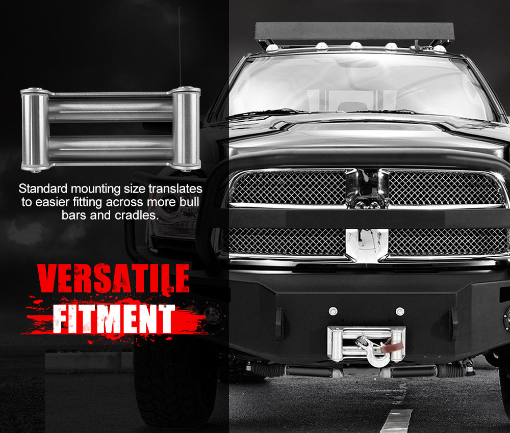 FIERYRED 12V 14500LBS Wireless Electric Winch Steel Cable + Mounting Plate