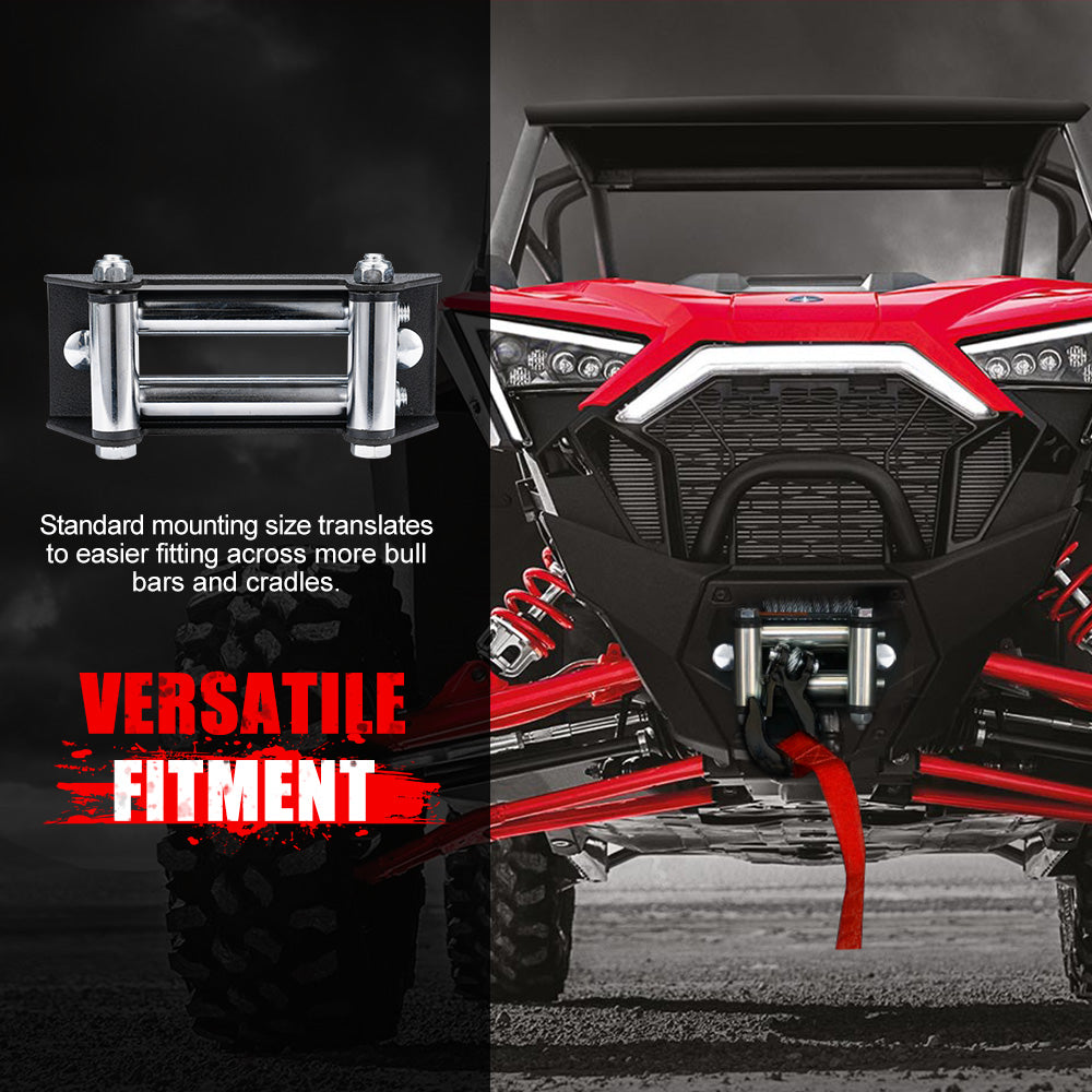 FIERYRED Electric Winch 12V 5500LBS/2495kg Steel Cable Wireless Remote BOAT 4WD