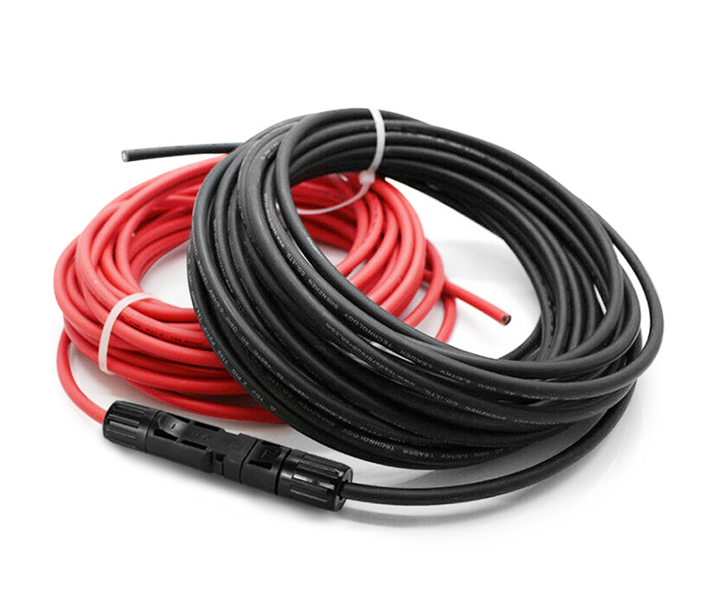 ATEM POWER 2x 5m Extension Cable Wire Connectors Solar Panel to regulator Cable 4mm2